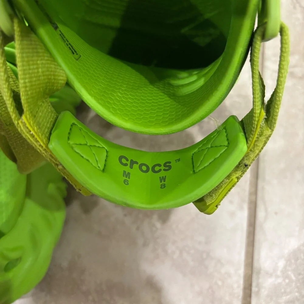 Crocs Pollex Clog Salehe Bembury Crocodile Green Mens 6 Womens 8 207393-3OT